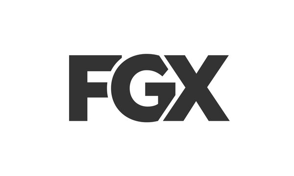 FGX logo design template with strong and modern bold text. Initial based vector logotype featuring simple and minimal typography. Trendy company identity.
