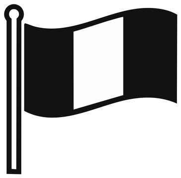 Symbolic Flag Waving Gently on Pole Illustrating National Identity and Patriotism
