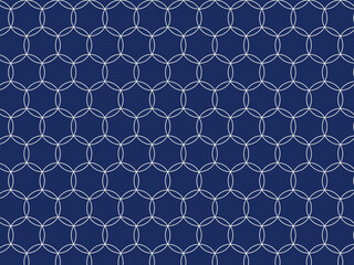 Obraz premium Japanese Sashiko Embroidery Geometric Pattern Textile Design