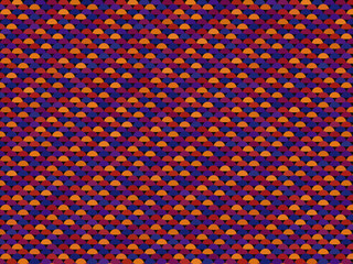 Decorative Semicircle Scale Pattern Trendy Fashion Texture © iushakovsky