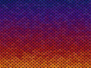 Overlapping Scale Pattern Bold Geometric Repeat Wallpaper © iushakovsky