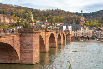 Obraz premium old bridge or Karl Theodor Bridge Heidelberg Germany