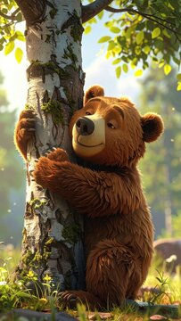Bear and tree