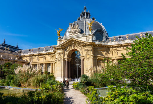 Interior garden of Petit Palais (Small palace) in Paris, France