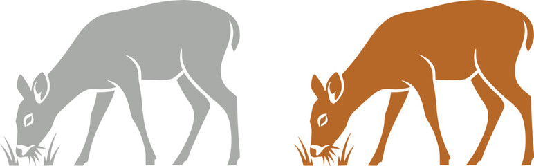 Fototapeta premium Llama and alpaca icon set in flat vector style. Collection of cute camelid animal illustrations with standing poses and detailed head designs isolated.