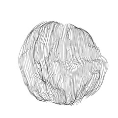 Fototapeta premium Wireframe 3D circle grid shapes. Shape. Mesh. Esferas con malla creativa. Diseñ.