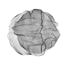 Fototapeta premium Wireframe 3D circle grid shapes. Shape. Mesh. Esferas con malla creativa. Diseñ.