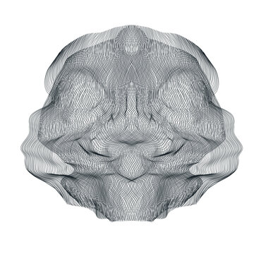 Sphere grid, geometric ball surface and hemisphere mesh illustration.
Dise&ntilde;o de esfera geom&eacute;trica en malla.