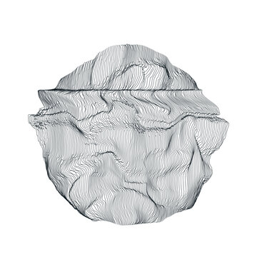 Sphere grid, geometric ball surface and hemisphere mesh illustration.
Dise&ntilde;o de esfera geom&eacute;trica en malla.