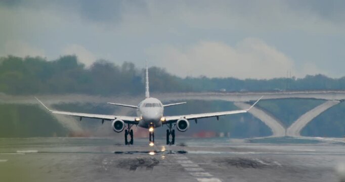 Slow-Motion Plane Take-off