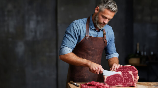 Professional chef preparing gourmet meal with precision and skill