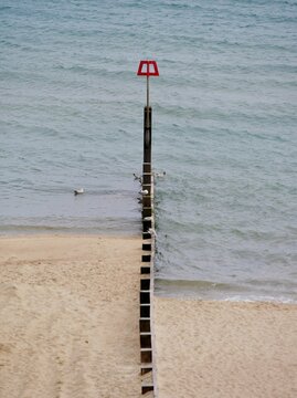 Strand von Bournemouth von oben
