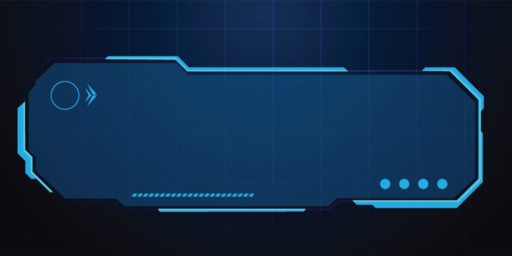 Futuristic HUD interface or text box frames vector illustration eps 10