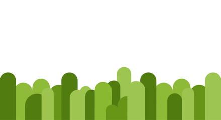 Green Abstract Hill Shapes Seamless Pattern Background © AHMAD