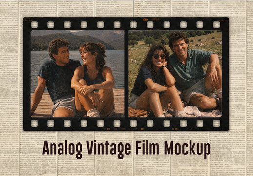 Analog Vintage Film Mockup