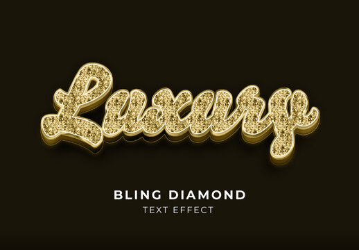 Bling Diamond Text Effect
