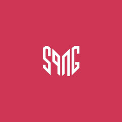 Obraz premium Modern Geometric Logo Design for Sang Brand.