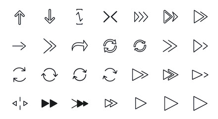 Fototapeta premium Arrow icons set
