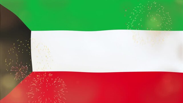  celebration happy firework kuwait flag