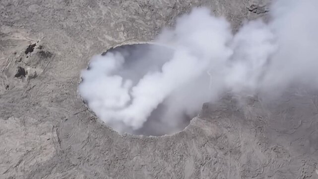 Erta Ale volcano Danakil Depression Ethiopia, eruption.