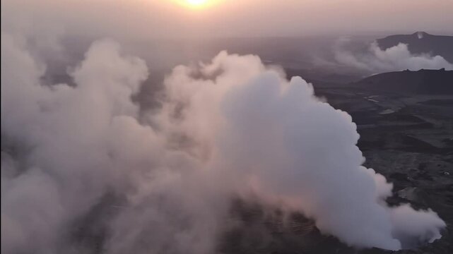 Erta Ale volcano Danakil Depression Ethiopia, eruption. Time lapse.