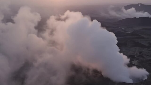 Erta Ale volcano Danakil Depression Ethiopia, eruption. Time lapse.