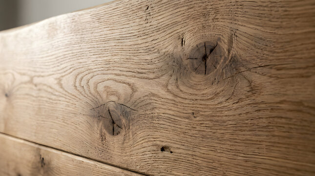 Close-up rustic wood grain texture with knots, natural material background