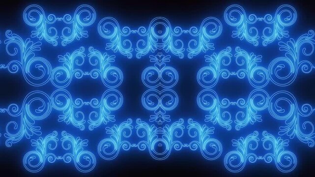 seamless pattern abstract blue background with circles