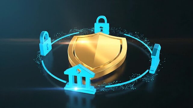 A digital shield protects sensitive information with legal advice and counseling icons surrounding it.