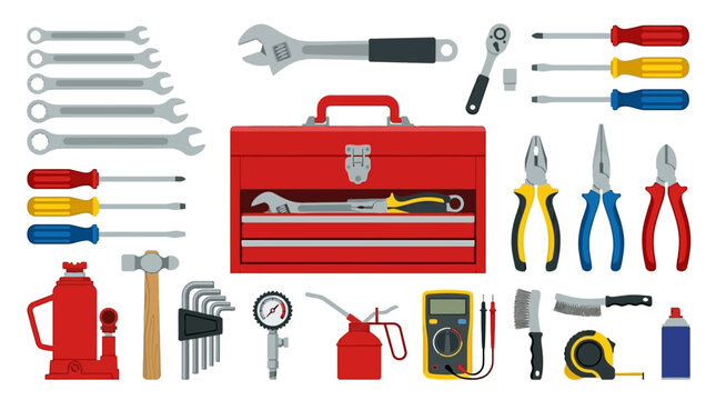 Collection of various hand tools.