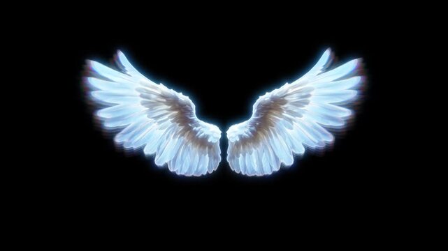 Angel wings animations 4K resolution
