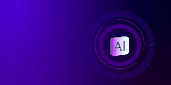 Pink purple abstract AI motion graphics 