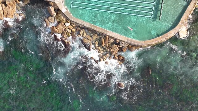 Relaxing in Ocean Pool