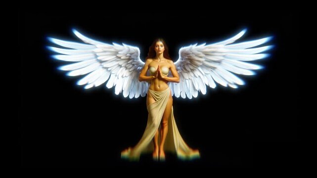 Angel wings animations 4K resolution
