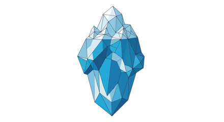 Abstract Low Poly Iceberg Vector Illustration © Joyo