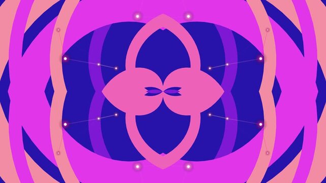 Quad Bubbles Background with Confetti Dots Overlay, Lavender Blue Accelerating Motion Loop, 2K Seamless Video Footage for Creative Art v20260504205509