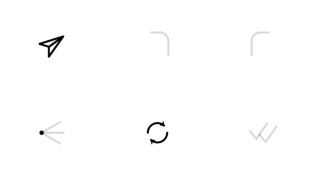 Communication and Messaging Vector Arrows Realistic Physics Loop