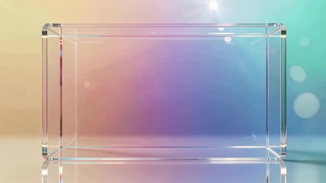 Calm Gradient Glass Panel Visual for Modern Studio.
