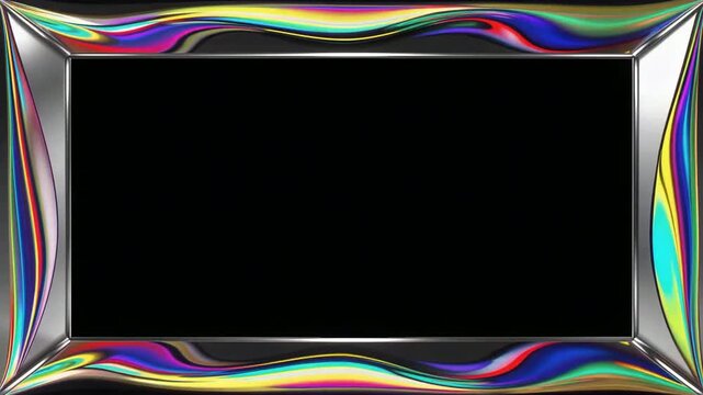 Colorful Abstract Frame Borders Video Clip.