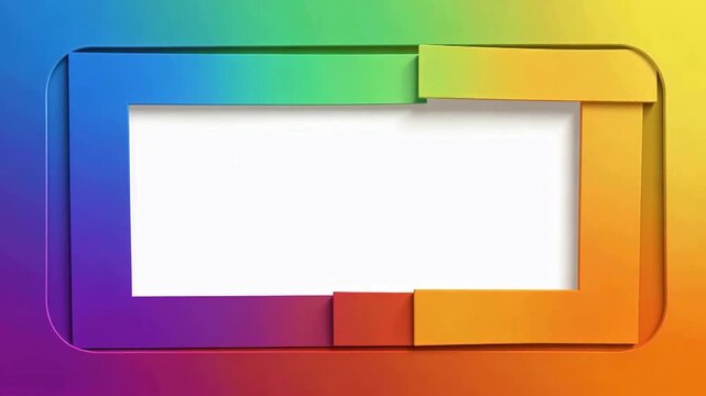 Colorful Gradient Frame Montage for Abstract Video Background.