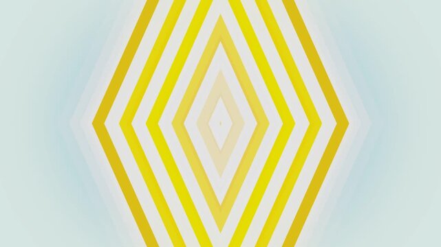 Yellow Geometric Diamond Motion Background Loop
