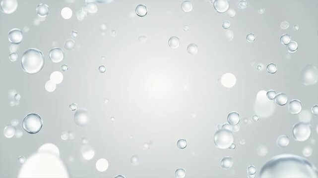 ガラス粒子が漂う上質で透明感のある余白背景