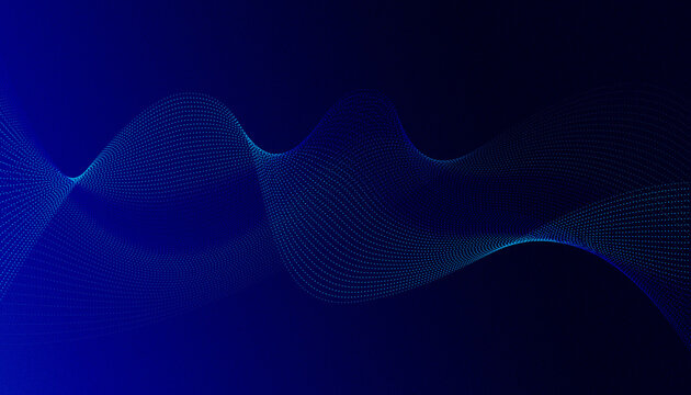 Abstract blue wave background, digital particle blue wave background, Futuristic blue webpage background