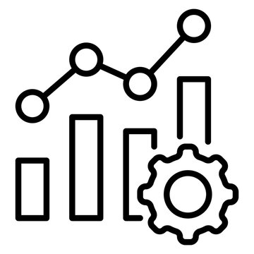 statistical process control outline icon