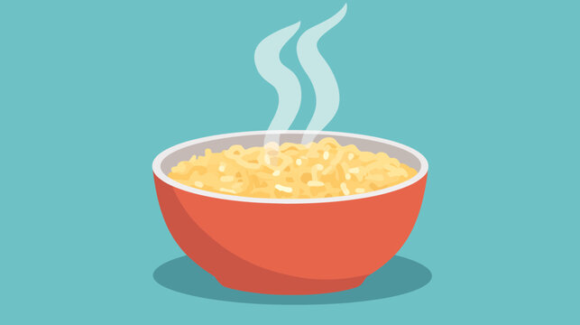 A steaming bowl of yellow popcorn rests in a red bowl against a teal backdrop!!!