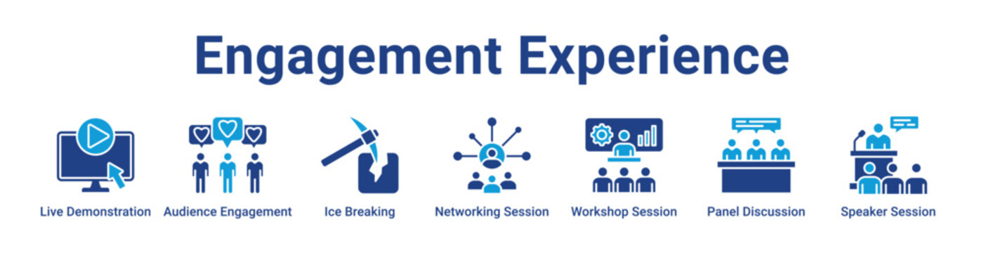 Engagement Experience Web Icon Banner and Collection