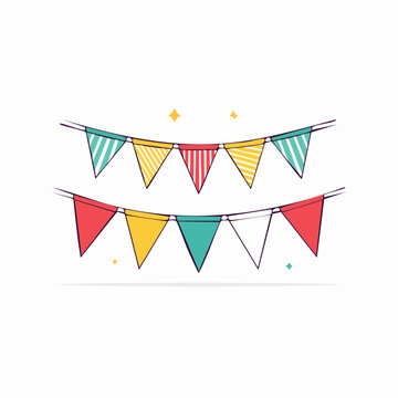 Colorful Bunting Flags Decoration