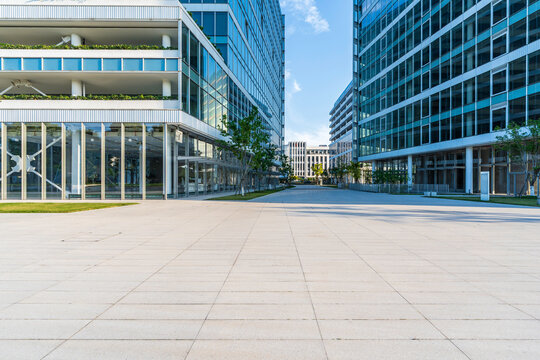 office building in city