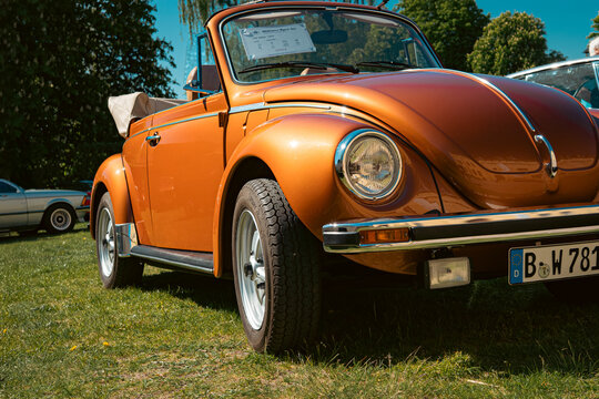 Berlin, Germany - May 2, 2026. Volkswagen Beetle at Oldtimer Open Air