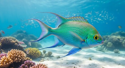 Fototapeta premium tropical fish in aquarium